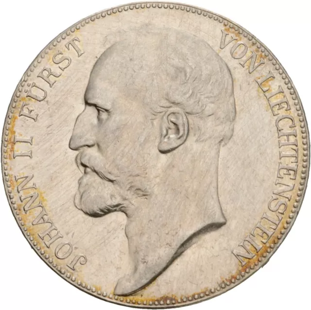 Künker: Lichtenstein, Johann II., 5 Kronen 1915, Silber