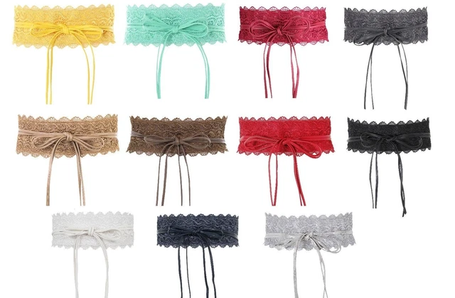 Cintura Donna Obi In Ecopelle - Fusciacca Larga Regolabile, Taglia Unica, Elegante