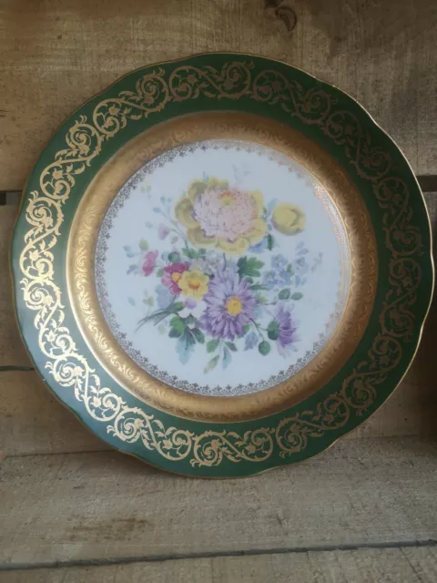 Belle ancienne assiette decorative porcelaine France