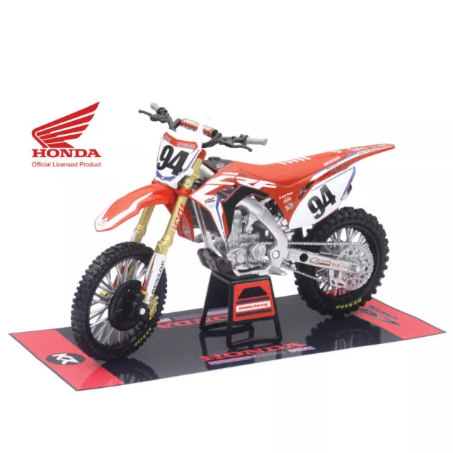 Neuf Ray 1:12 Ken Roczen #94 Hrc Honda Crf 450 Die Cast Jouet Modèle Moto Rouge