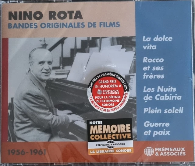 💥💥 NINO ROTA Bandes Originales de Films 1956-1961 -[3xCD]+ LIVRET NEUF ...