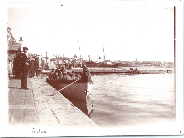 Photo Ancienne Toulon Place De La Liberté – Tirage Citrate 1902-05