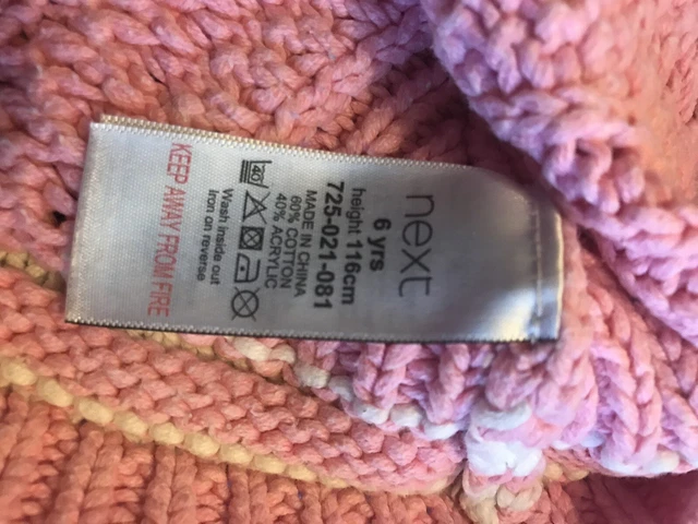 Pacchetto abbigliamento ragazza età 6-7 anni jeans e jumpers marca successiva ottime condizioni 10