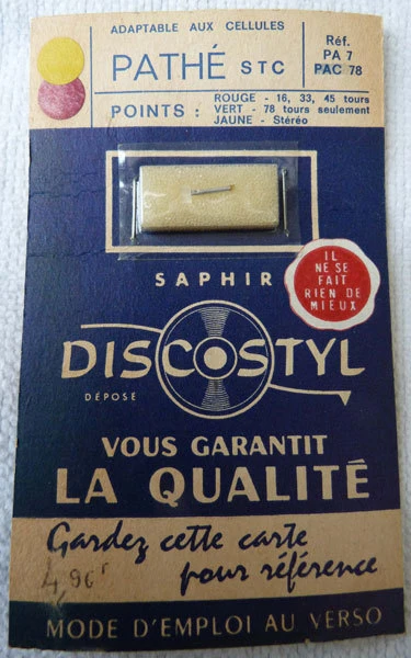 Saphir Discostyl Vintage pour Platine Pathé-Marconi