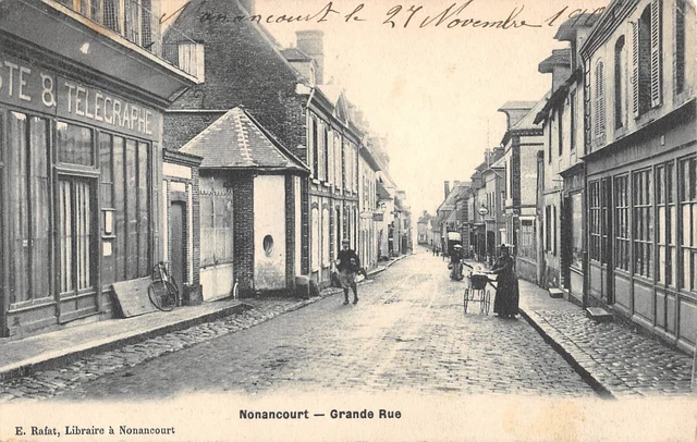 Menucourt Grande Rue (ca animée) à Menucourt - Cartorum