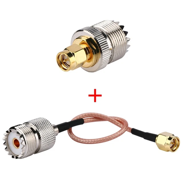 Câble SMA mâle vers UHF SO-239 femelle câble Pigtail de haute qualité 6 pouc