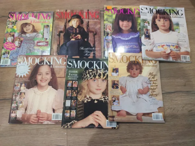 Australian Smocking & Embroidery Magazines (Issues 26, 30, 39,40, 41, 43,44)