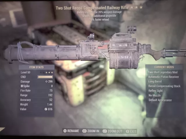 F76 Two Shot Explosive 15 Railway Xbox