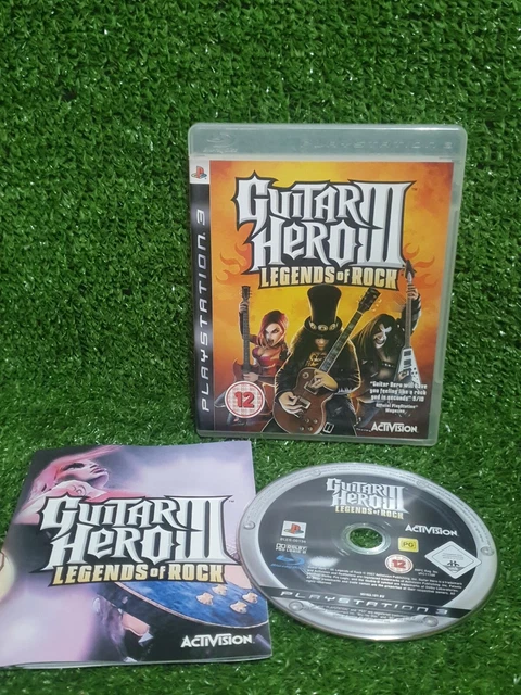 GUITAR HERO 3 III Legends Of Rock PS 3 Playstation 3 Video Game - With Manual