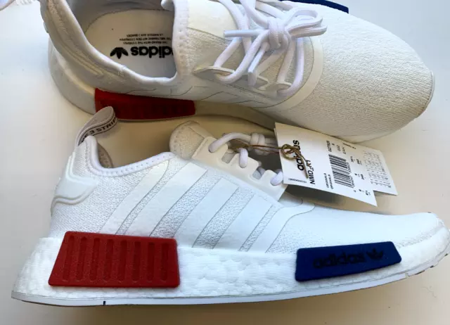 UK6 Donna Bianco adidas Originals Nmd _R1 Scarpe