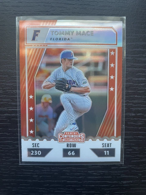 2021 Panini Elite Extra Edition #CTO-TO Tommy Mace COLLEGE TICKETS SILVER PRIZM