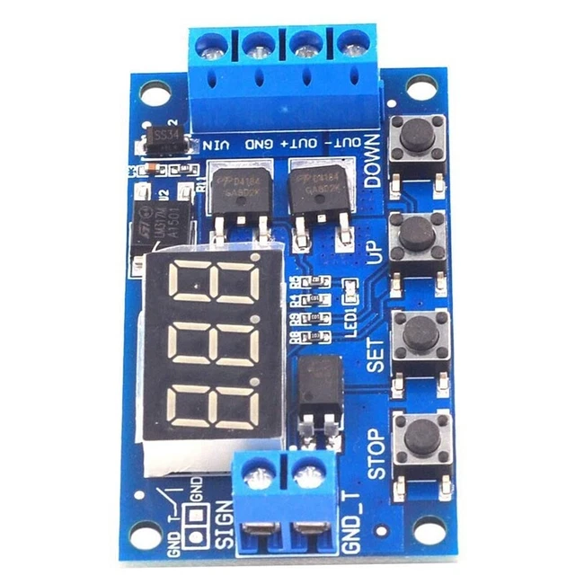 4X(DC 12V 24V LED Licht Digitale Zeit VerzöGerung Timing VerzöGerung Relais2044