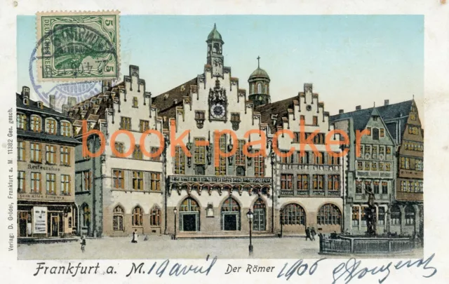 Alte AK/Vintage postcard: FRANKFURT AM MAIN | Der Römer (1906)