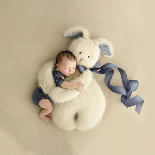 Newborn Photography Props Baby Kids Clothing Rabbit Blanket Background Hat Set