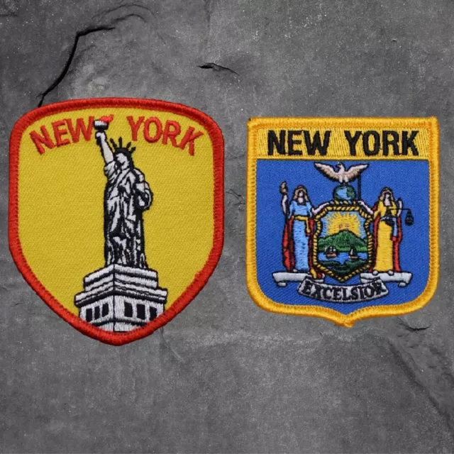 New York Patch Set- NYC, Statue of Liberty, Manhattan, NY Badge(Iron On)