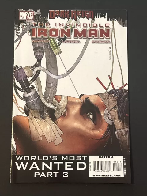 MARVEL COMICS INVINCIBLE IRON MAN #10 (2009) VF 1st Rescue Pepper Potts