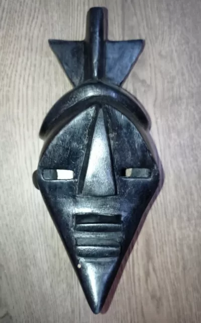 Masque Tribal Africain bois Sculpté. 31 x 15 cm