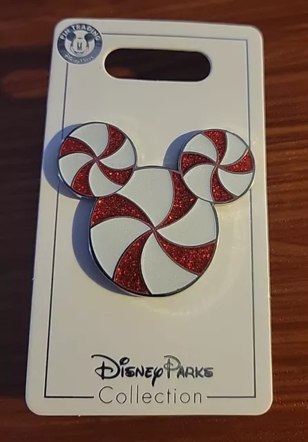 Disney Parks Candy Cane Peppermint Mickey Mouse Icon Christmas Holiday Pin