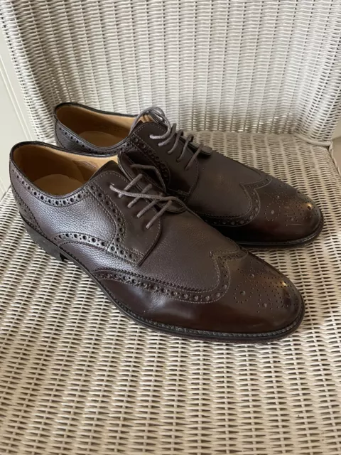 MENS LOAKE SHOES Arlington Brown Leather Lace Up Brogues Size UK 8 £85. ...