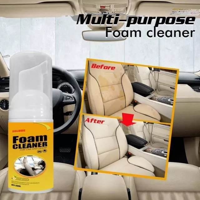 Premium 30ML Car Cleaner Foam Wax Ideal for Upholstery and Carpet Stain Removal