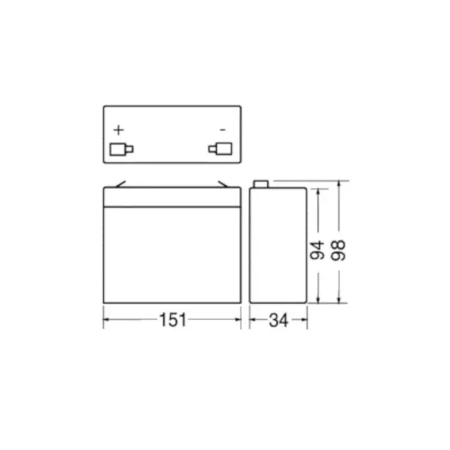 BATTERIA ERMETICA RICARICABILE AL PIOMBO 6V 7Ah peg perego sicurezza ups faston 2