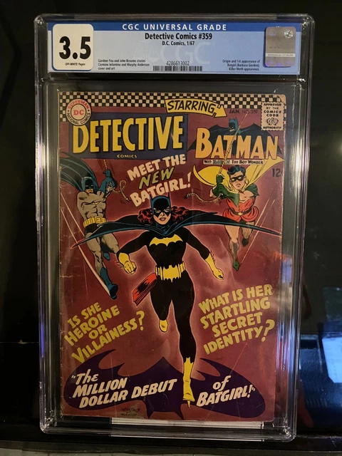 Detective Comics #359 (1967) CGC 3.5 1st App Batgirl KEY First Appearance Issue