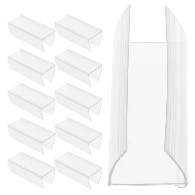 30Pcs Clear Plastic Shelf Label Holders for Retail Display-IB