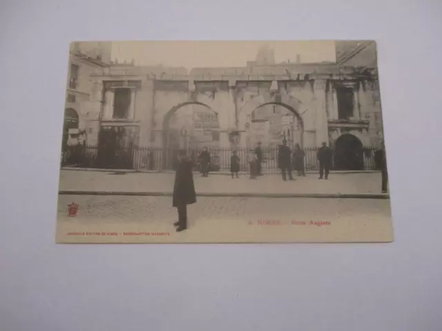 Cpa Gard 30 Nimes Porte Auguste