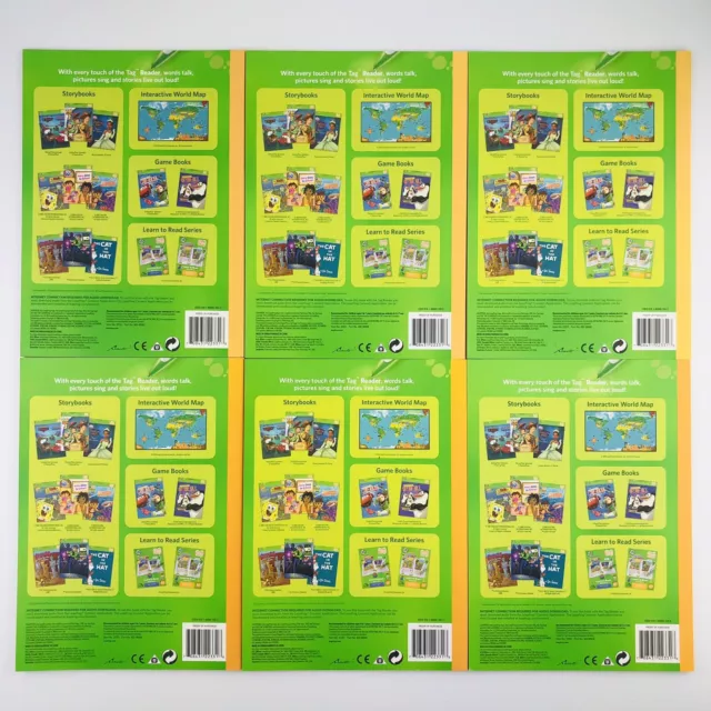 Leap Frog Tag Complete Set of 6 Long Vowels Books Learn to Read 2