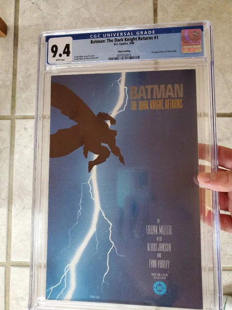 Batman The Dark Knight Returns #1 CGC 9.4 White Pages 1986 Third Printing