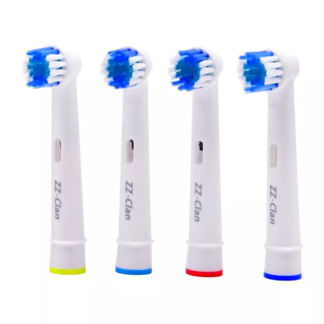 4 Aufsteckbürsten kompatibel mit Oral-B Precision Clean Ersatzbürsten OralB