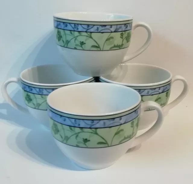 Wedgwood Watercolour Tea Cups x 4