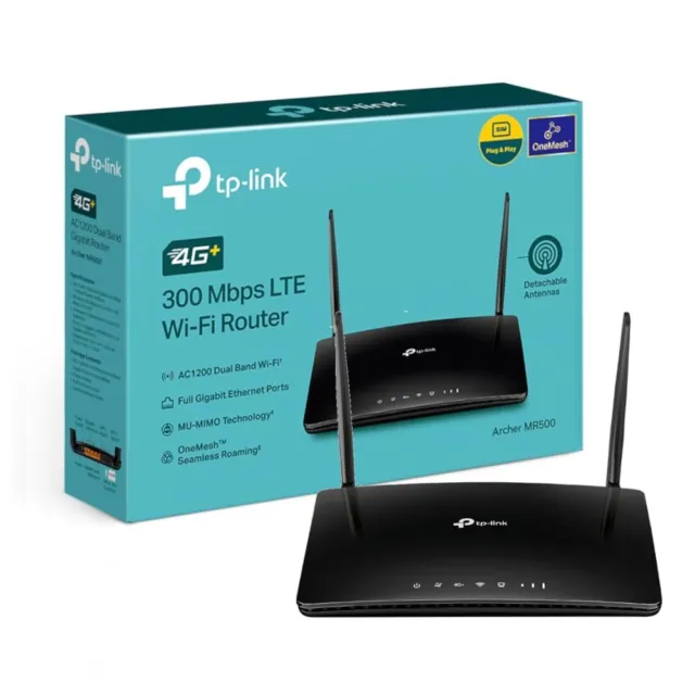 TP-Link AC1200 4G+ Cat6 Wireless Dual Band Gigabit Router, 4G Network Nano SIM S