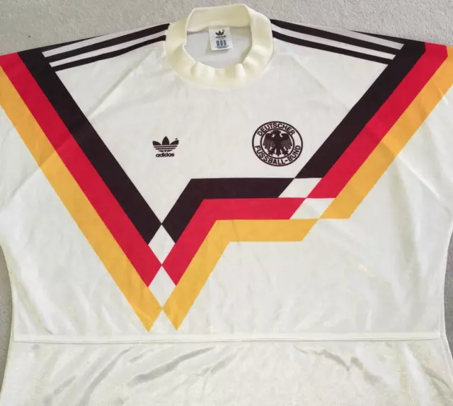 West Germany 1990 - 1992 RARE vintage made in UK adidas shirt size (42-44) L