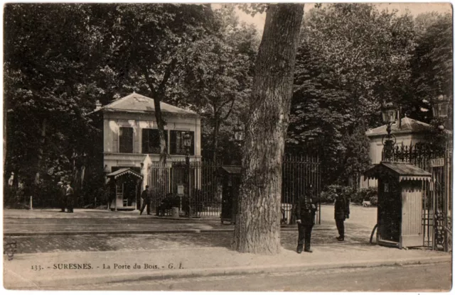CPA 92 - SURESNES (Hauts de Seine) - 133. La Porte du Bois (small animation)