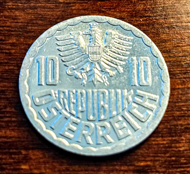 1982 Austria 10 Groschen Coin KM#2878 Ungraded 4482