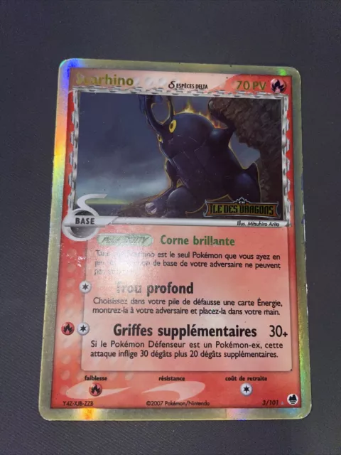 Scarinho Reverse - Pokemon 3/101 Ex Ile Des Dragons Etat Correct Fr