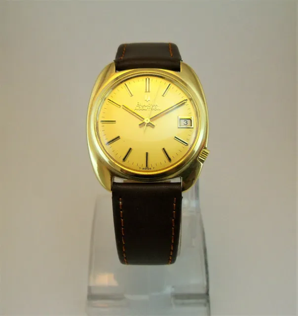 Bulova Accutron Oro 18 Kt Funzionante Anni' 70 Cal.2181 Gold Wrist Watch Vintage