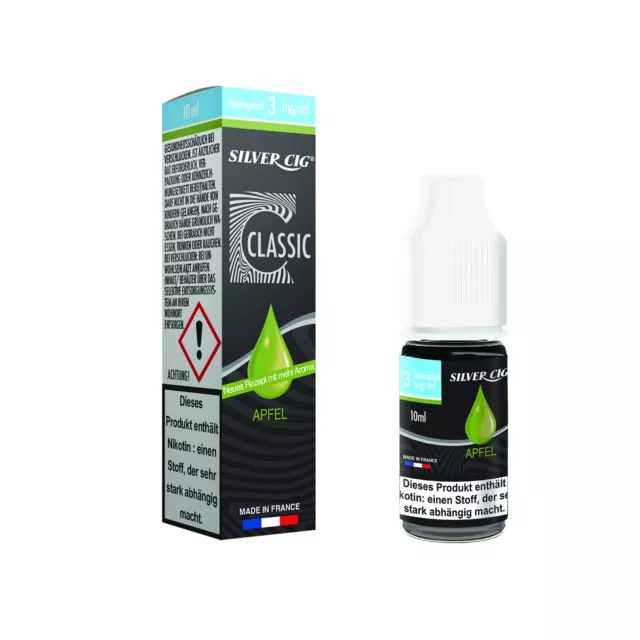 Silver Cig Premium E-Liquid 10ml E-Zigarette 0/3/6/12/16mg Nikotin 20 Aromen 2