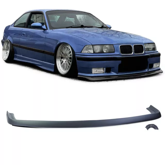 Front Spoiler Lippe FATLIP Schwarz Matt passend für BMW 3er E36 90-99