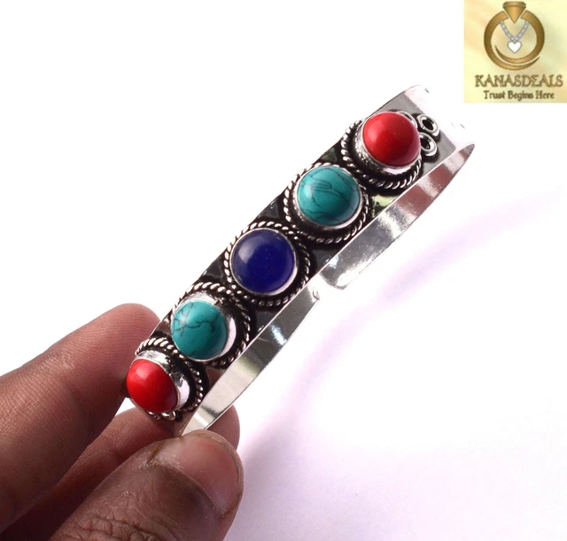 Turquoise Plated Bangle Spectacular Jewellery 18 GM Value-Priced @1.99-71448