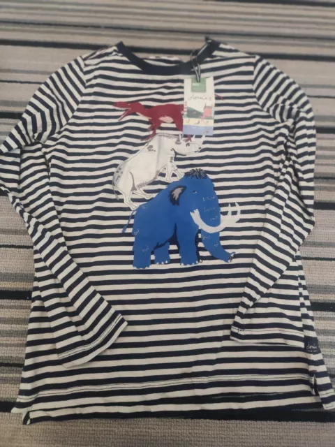 Joules Long Sleeve Boys Top - Age 11 .  Dino. Brand New With Tags.