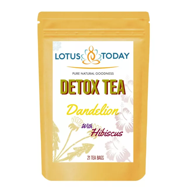 Lotustoday Detox tea Colon Cleanse Dandelion Tea Blend Diet Slim 21 tea bags
