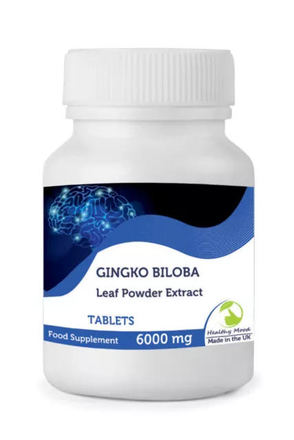 Ginkgo Biloba Herb Extract 6000mg 30/60/90/120/180/250 Tablets