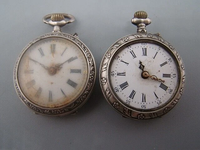 BELLE ANCIENNE MONTRE gousset en argent Massif Locomotive Fonctionne