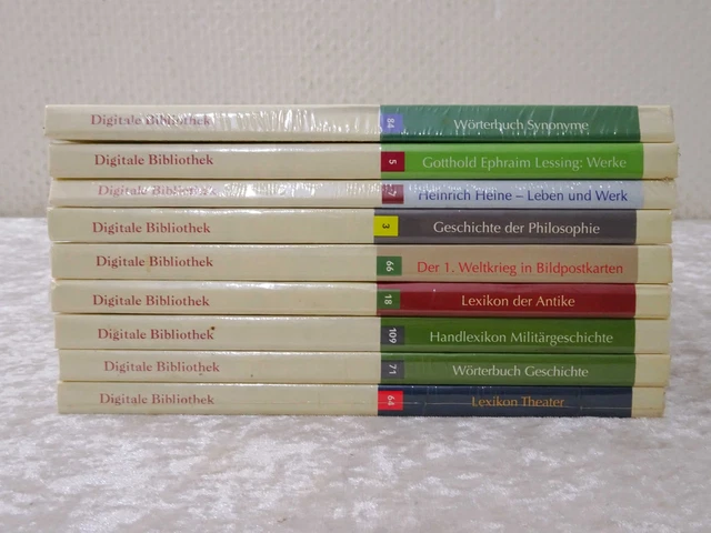 Uqdpnh - 9 X Numérique Bibliothèque Sur Cd-Rom - NOS / Emballage D'Origine