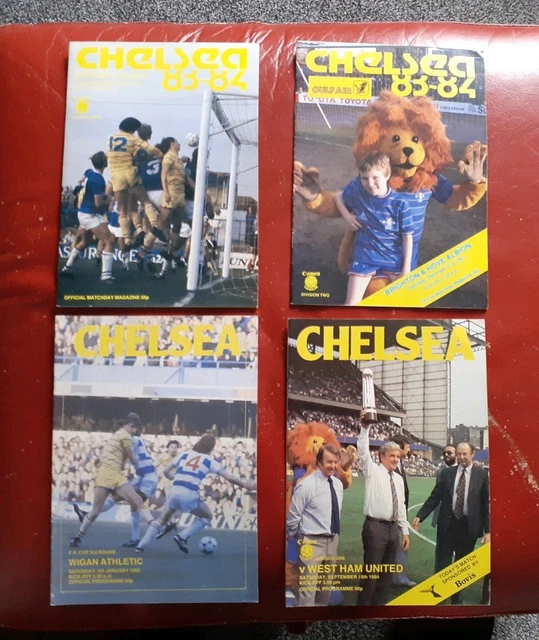 8 CHELSEA Home Football Programmes 1983/84 - 90/91 £4.37 - PicClick UK