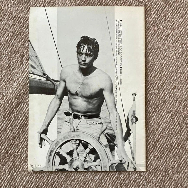 Pomplent PURPLE NOON MOVIE Pamphlet Alain Delon Réalisateur René Clément Vintage ...