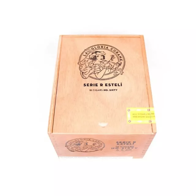 La Gloria Cubana No. Sixty Serie R Decorative Wood Box 6.5" x 5.25 x 4"