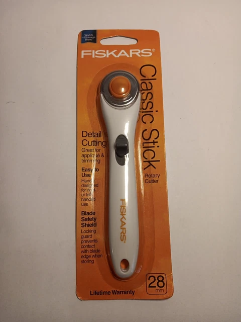 Nuevo en paquete cortador giratorio clásico de palos Fiskars 28 mm para corte detallado